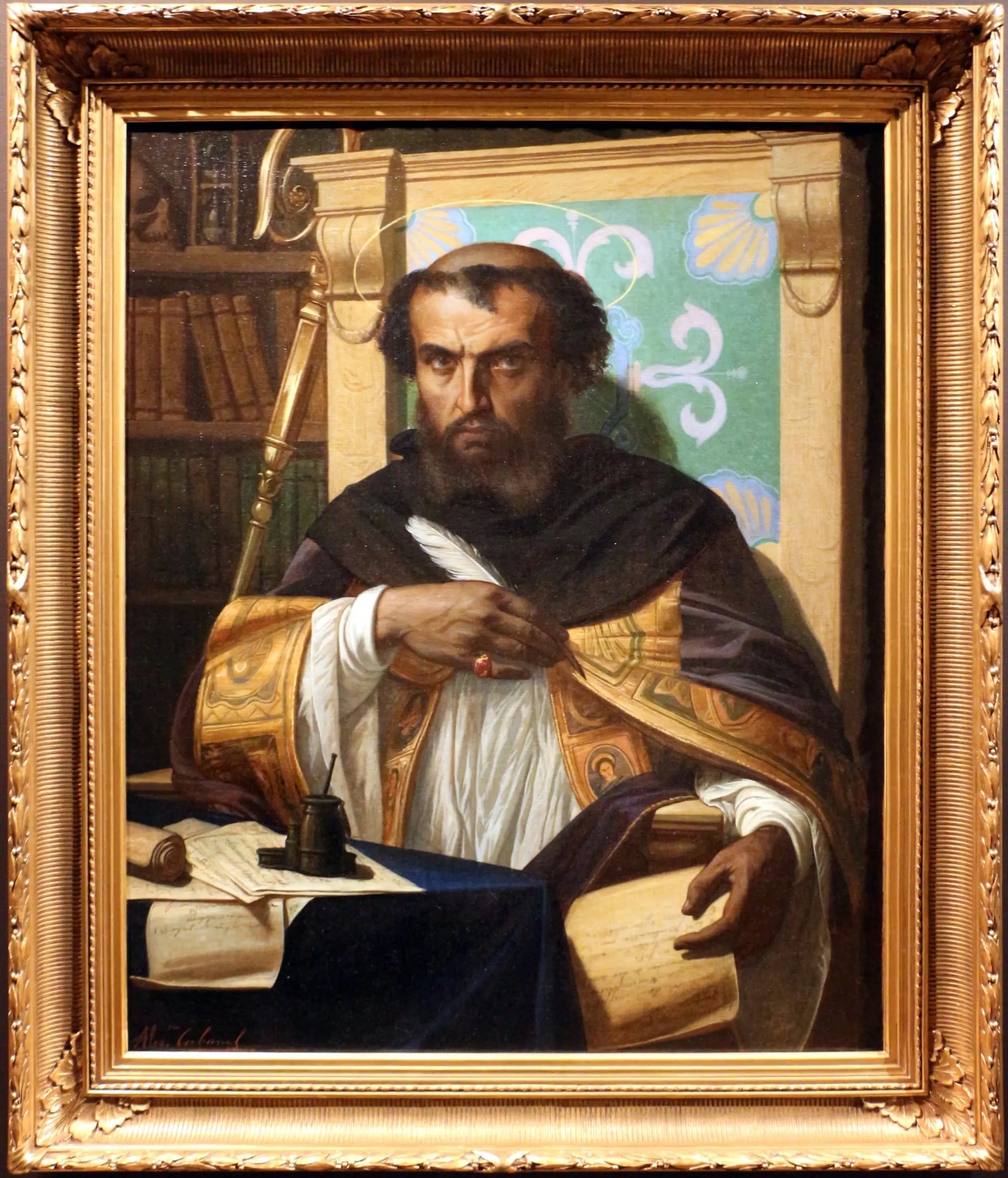 Saint Augustin dans son bureau - Alexandre Cabanel - Alpha Reproduction