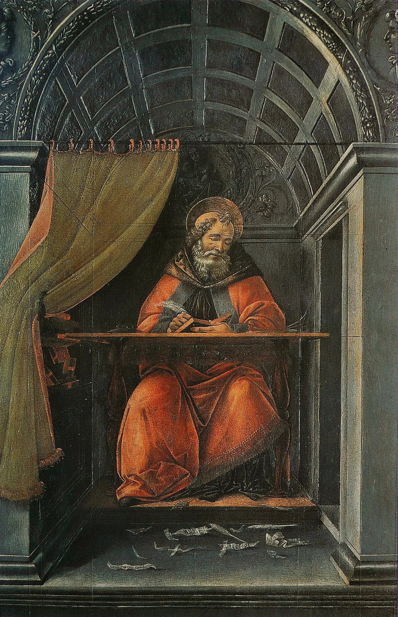Sint Augustinus in zijn werkkamer - Sandro Botticelli