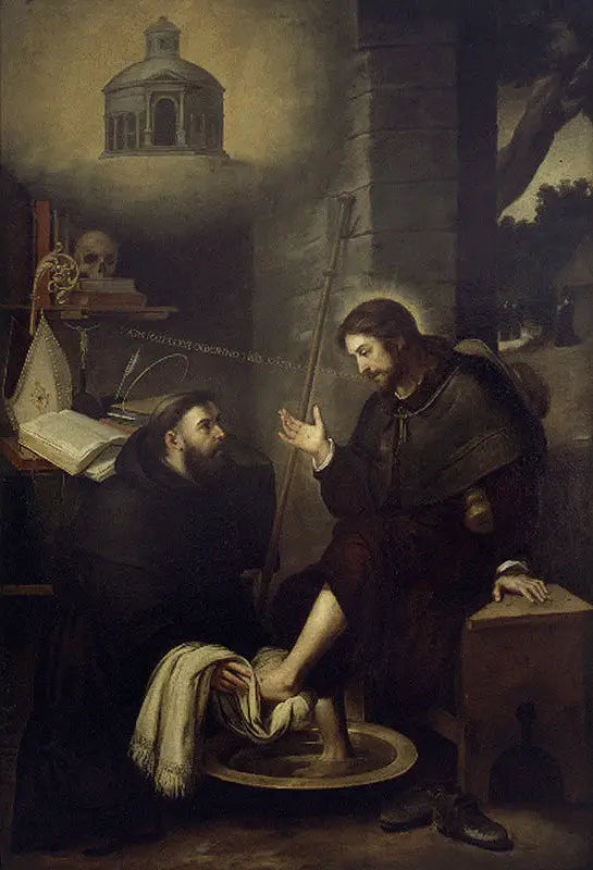 Sint Augustinus wast de voeten van Christus - Bartolomé Esteban Murillo

Source:
Saint Augustin lave les pieds du Christ - Bartolomé Esteban Murillo