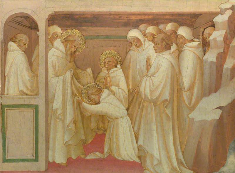 Sint Benoît die heiligen toelaat in de Orde - Lorenzo Monaco