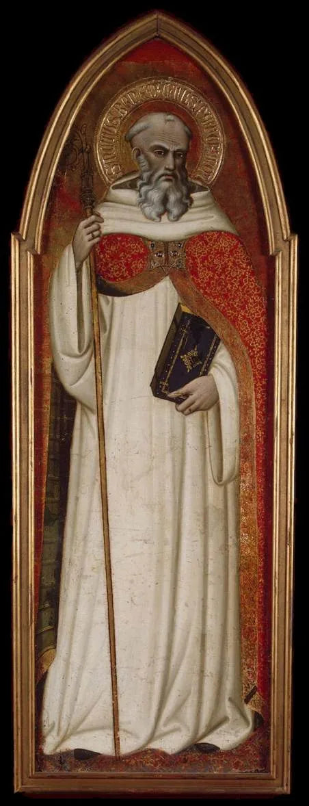 Sint Benoît (vleugel van een polyptiek) - Spinello Aretino