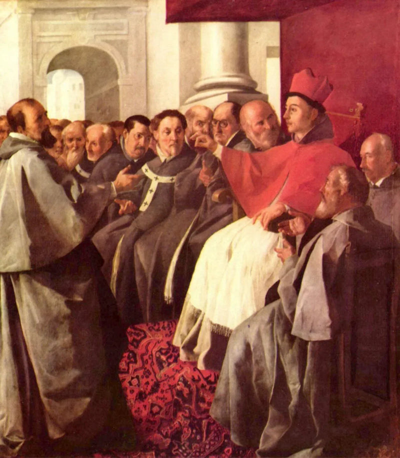 Sint Bonaventura bij het concilie van Lyon - Francisco de Zurbarán
