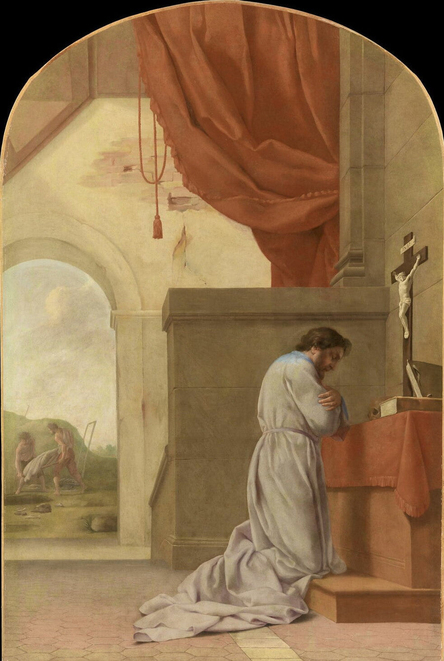 Sint Bruno in gebed - Eustache Le Sueur