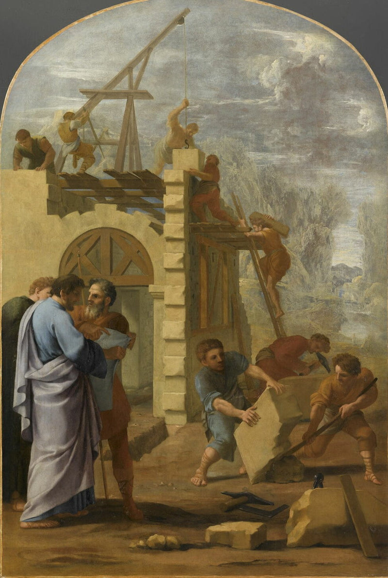 Sint Bruno laat het klooster bouwen - Eustache Le Sueur
