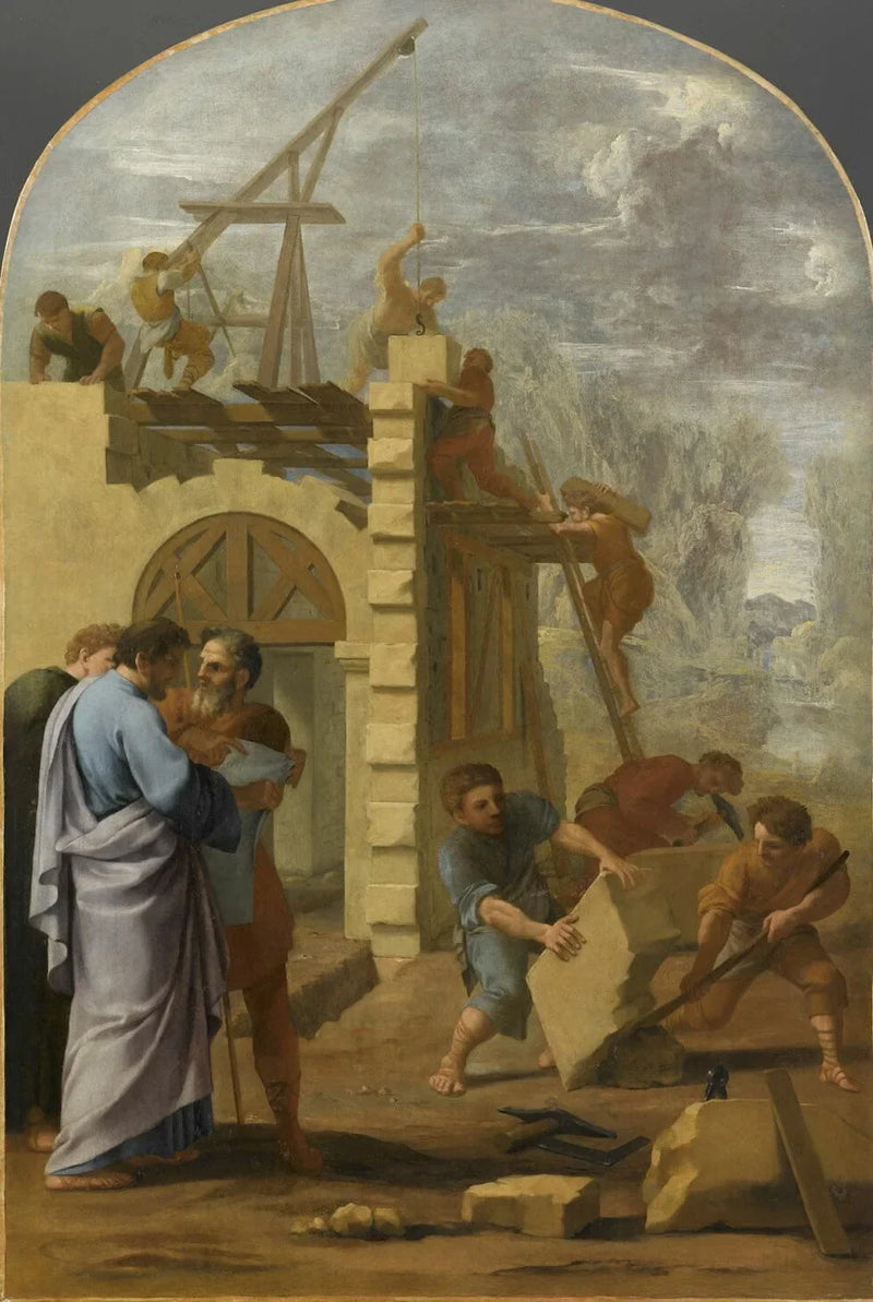 Sint Bruno laat het klooster bouwen - Eustache Le Sueur