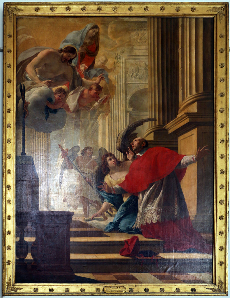 Sint Charles Borromeo bidt voor de pestlijders van Milaan - Simon Vouet