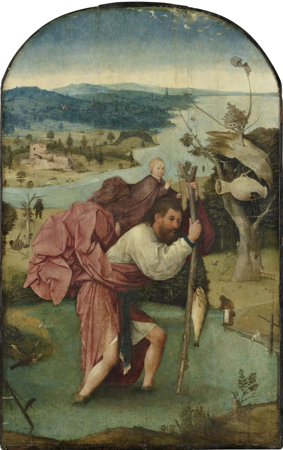 Sint-Christoffel met het Kind Jezus - Hieronymus Bosch