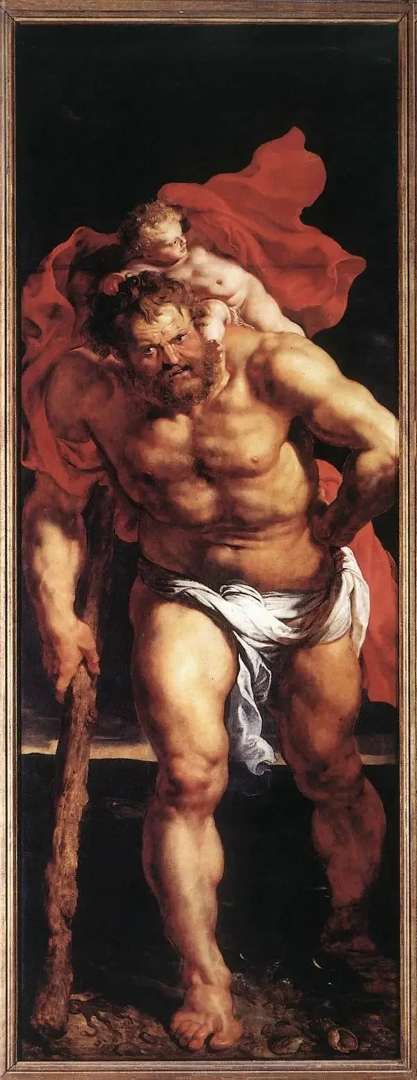 Saint Christophe (buitendeur links) - Peter Paul Rubens