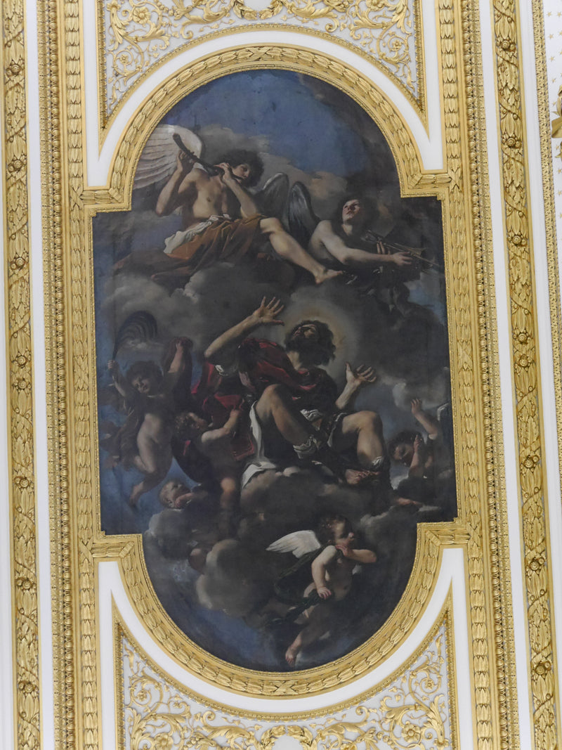 Sint Chrysogonus naar de hemel gedragen door engelen - Guercino
