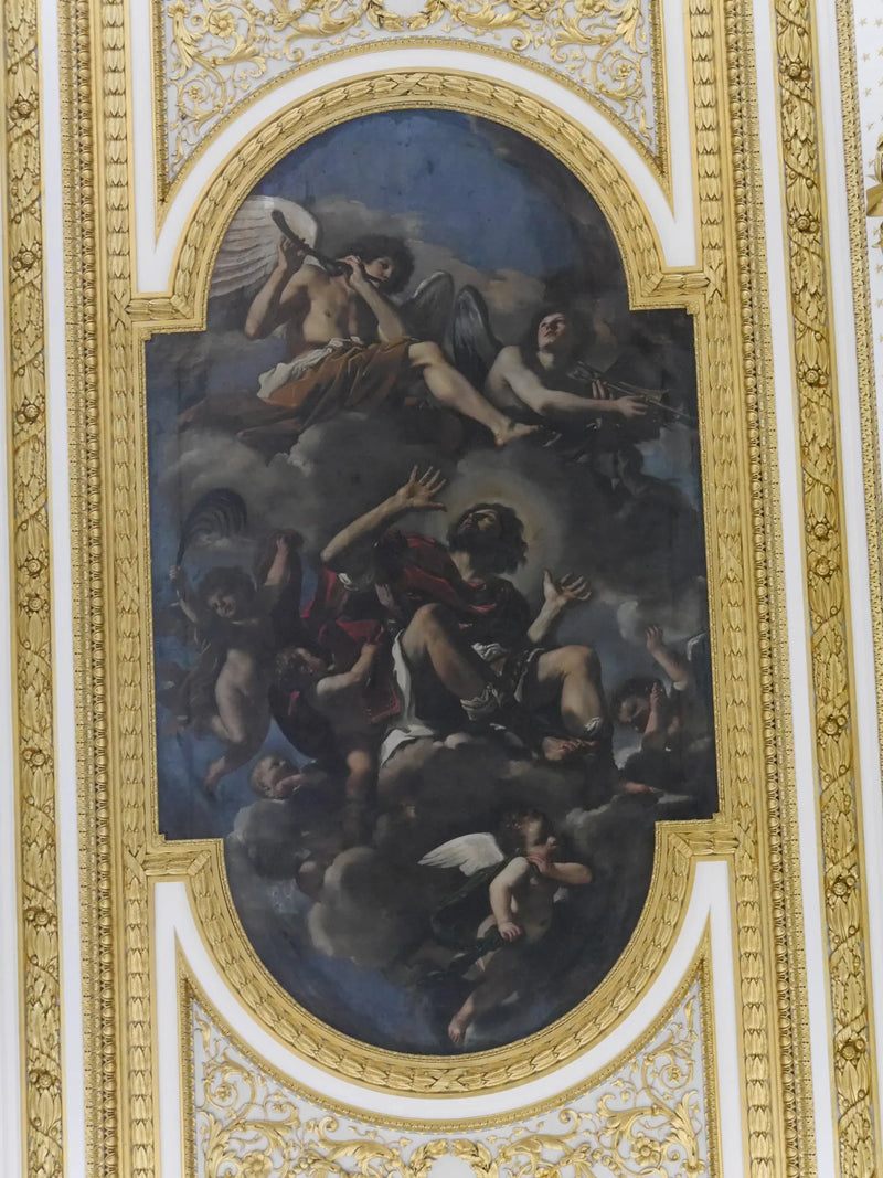 Sint Chrysogonus naar de hemel gedragen door engelen - Guercino