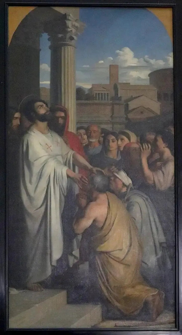 Saint Clair die de blinden geneest - Hippolyte Flandrin