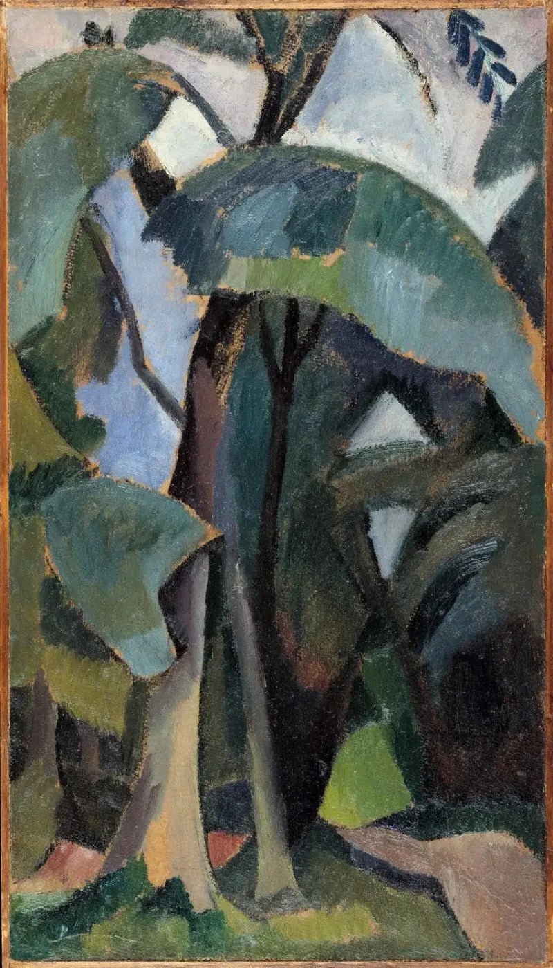 Saint-Cloud, studie van landschap - Robert Delaunay