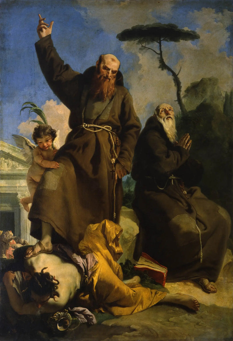 Sint Fidèle van Sigmarigen en Sint Jozef van Leonessa - Giovanni Battista Tiepolo