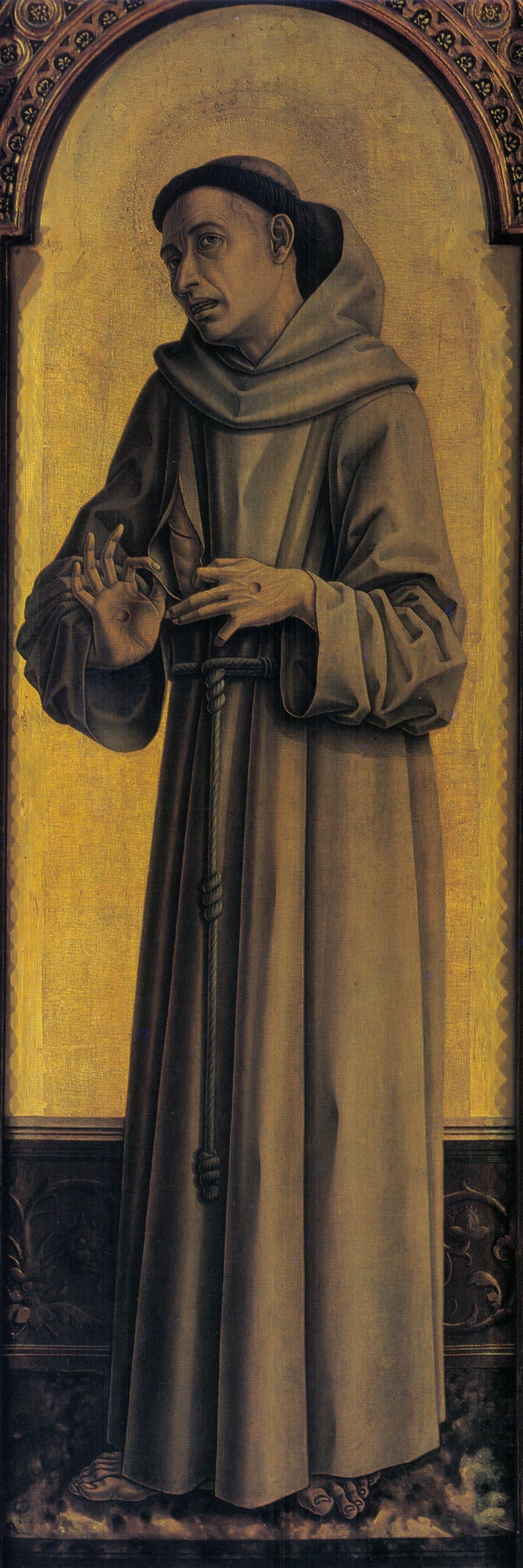 Saint François d'Assise - Carlo Crivelli image 1 reproduction artisanale de tableau