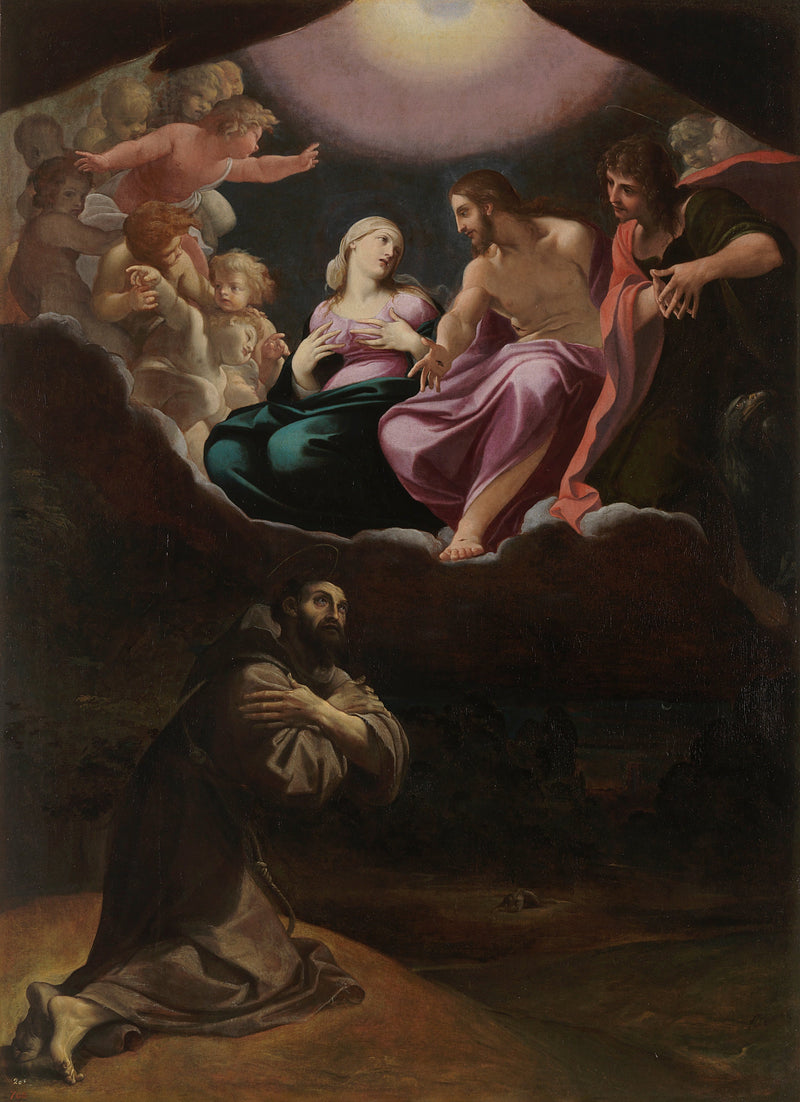 Sint Franciscus van Assisi in de Portieculum - Ludovico Carracci