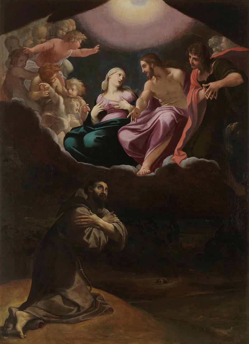 Sint Franciscus van Assisi in de Portieculum - Ludovico Carracci