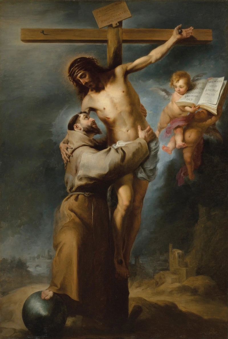 Sint Franciscus van Assisi die de gekruisigde Christus kust - Bartolomé Esteban Murillo

Source:
Saint François d'Assise embrassant le Christ crucifié - Bartolomé Esteban Murillo