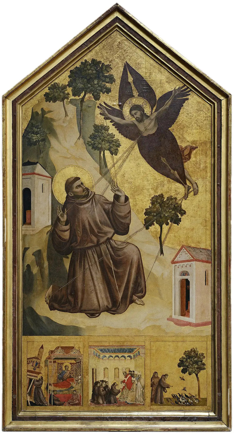 Sint-Franciscus van Assisi ontvangt de stigmas - Giotto