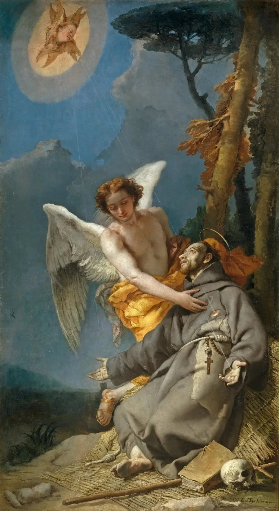 Sint-Franciscus van Assisi ontvangt de stigmas - Giovanni Battista Tiepolo