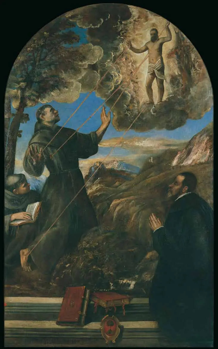 Sint Franciscus van Assisi die de stigmata ontvangt - Titian