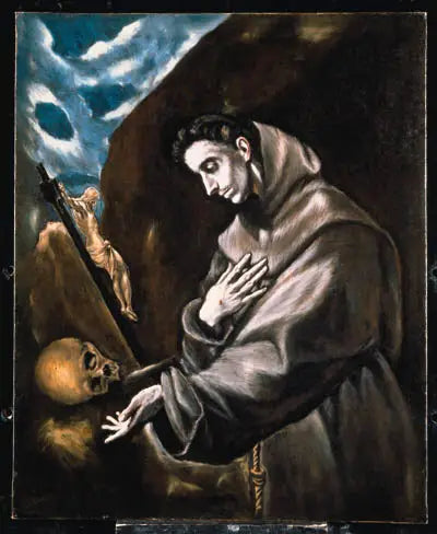 Sint Franciscus staand in meditatie - El Greco