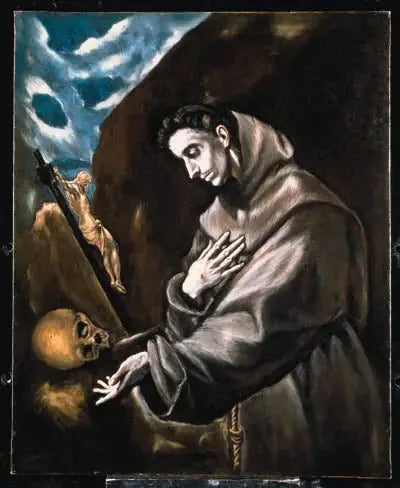Sint Franciscus staand in meditatie - El Greco