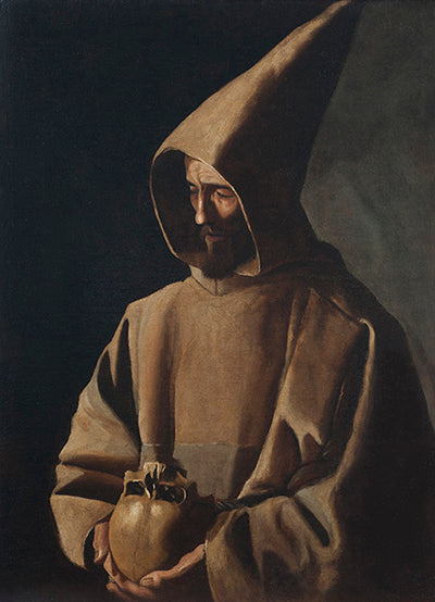 Sint Franciscus in meditatie - Francisco de Zurbarán