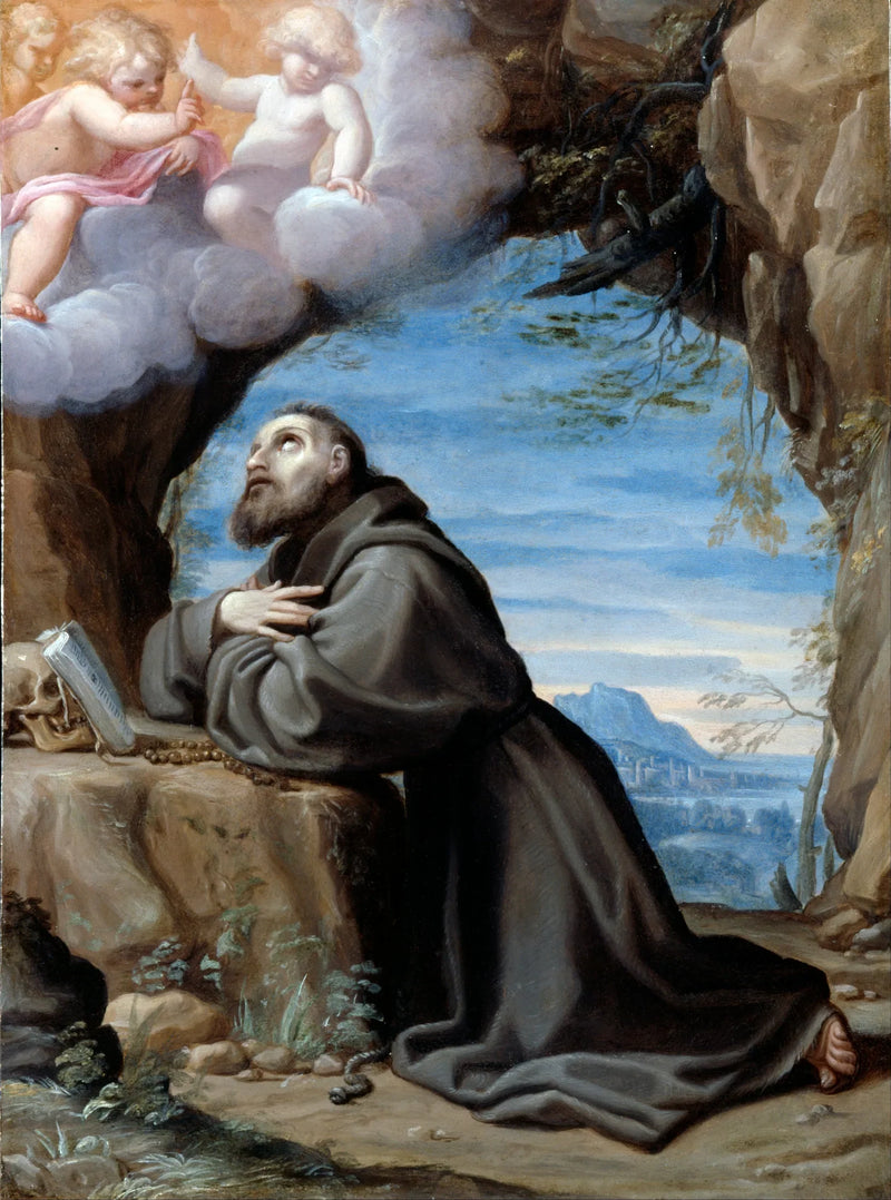 Sint Franciscus in meditatie - Ludovico Carracci