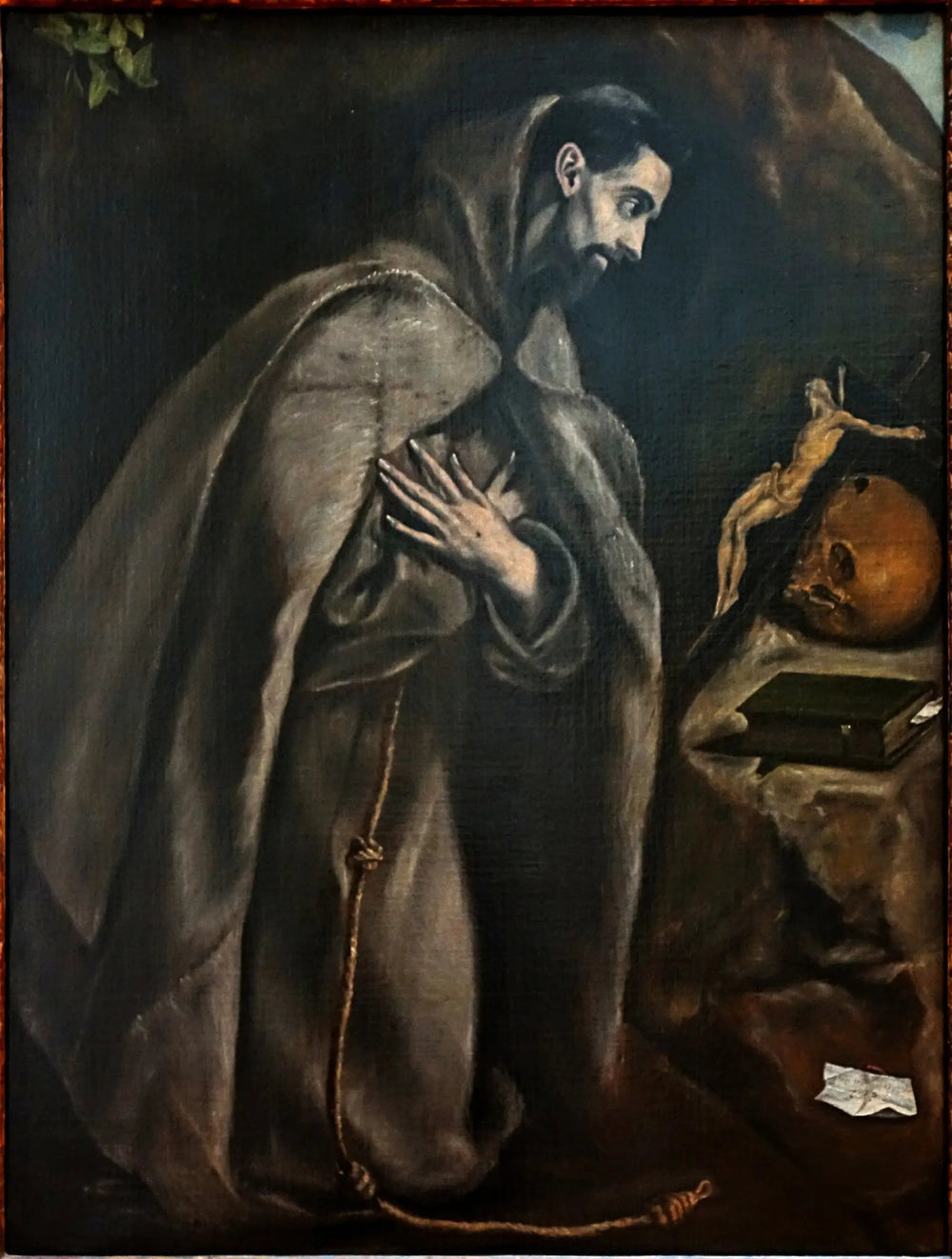 Saint François en prière devant le crucifix - El Greco - Alpha Reproduction