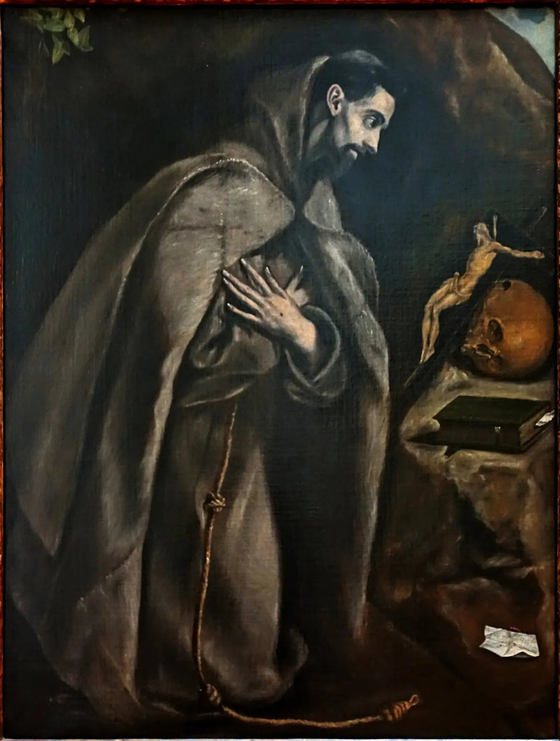 Sint Franciscus bidt voor het kruisbeeld - El Greco