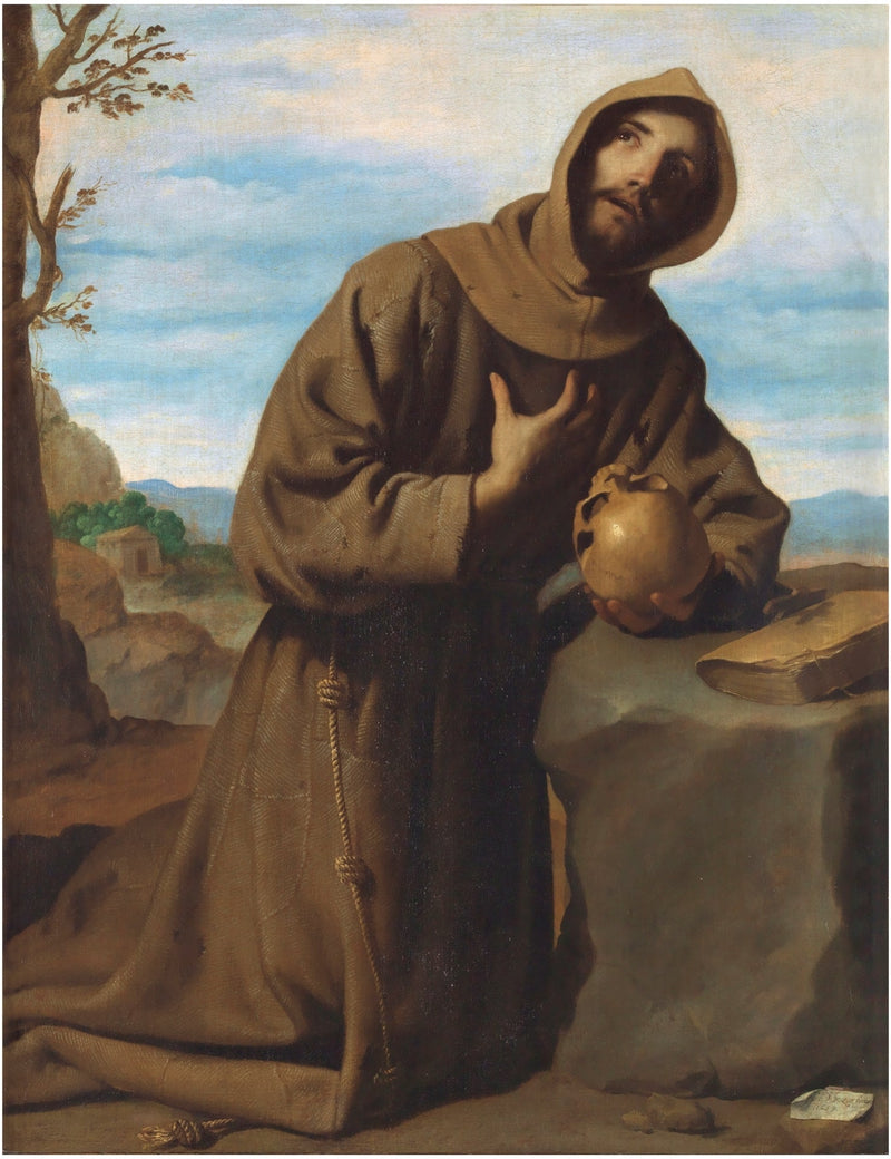 Sint Franciscus in gebed - Francisco de Zurbarán