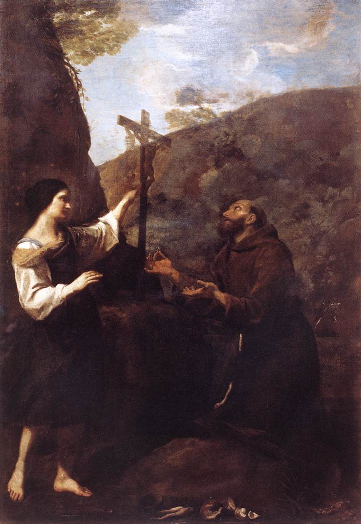 Sint Franciscus trouwt de armoede - Andrea Sacchi