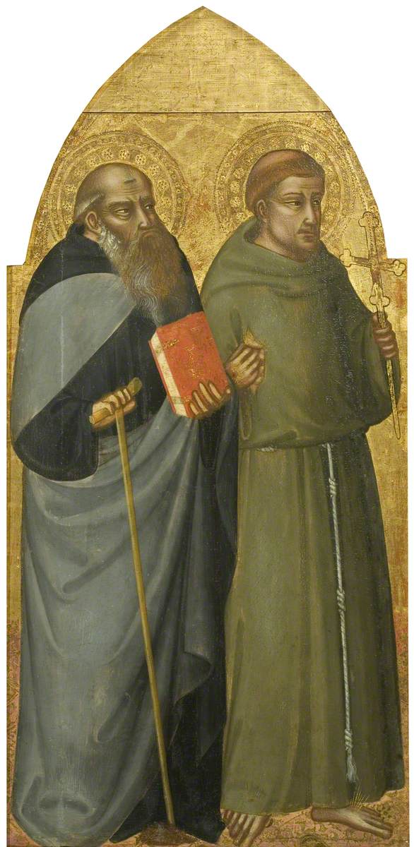 Sint Franciscus en Sint Antonius Abt - Bicci di Lorenzo