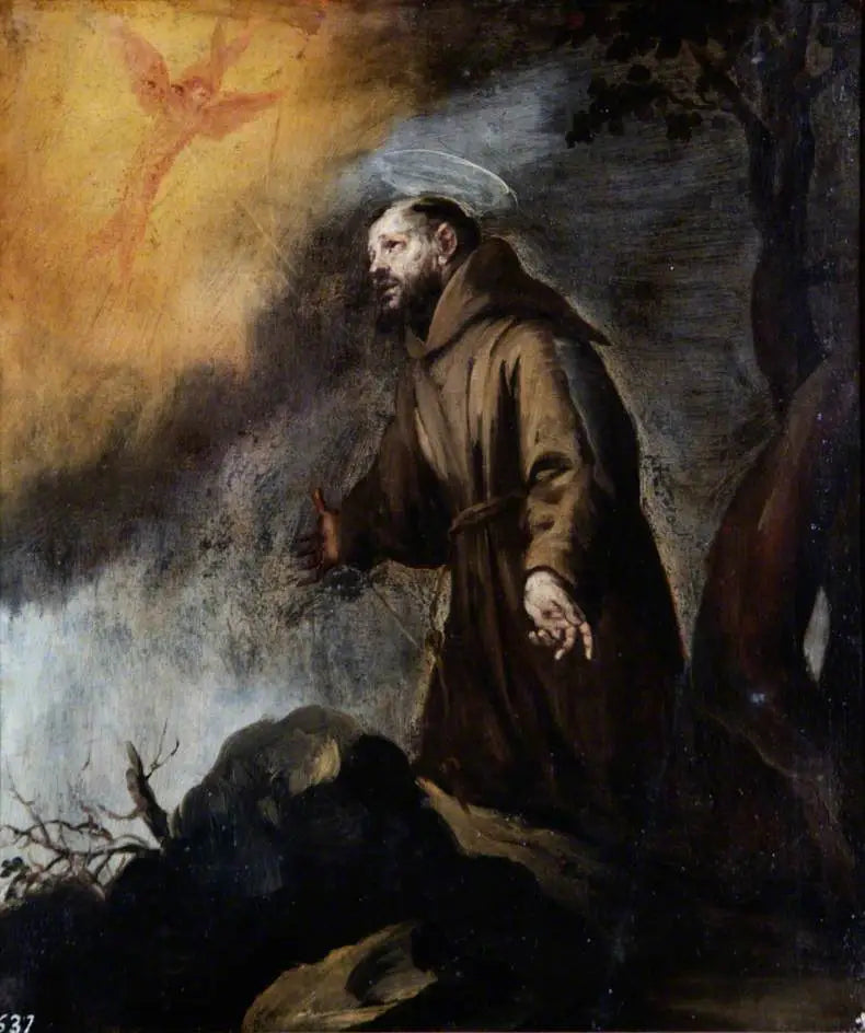 Sint-Franciscus ontvangt de stigmas - Bartolomé Esteban Murillo

Source:
Saint François recevant les stigmates - Bartolomé Esteban Murillo
