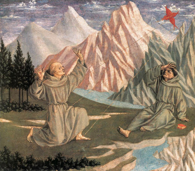 Sint-Franciscus ontvangt de stigmas - Domenico Veneziano