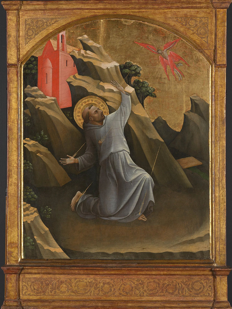 Sint Franciscus ontvangt de stigmata - Lorenzo Monaco