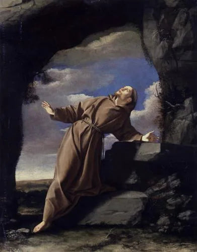 Sint-Franciscus ontvangt de stigmas - Orazio Gentileschi