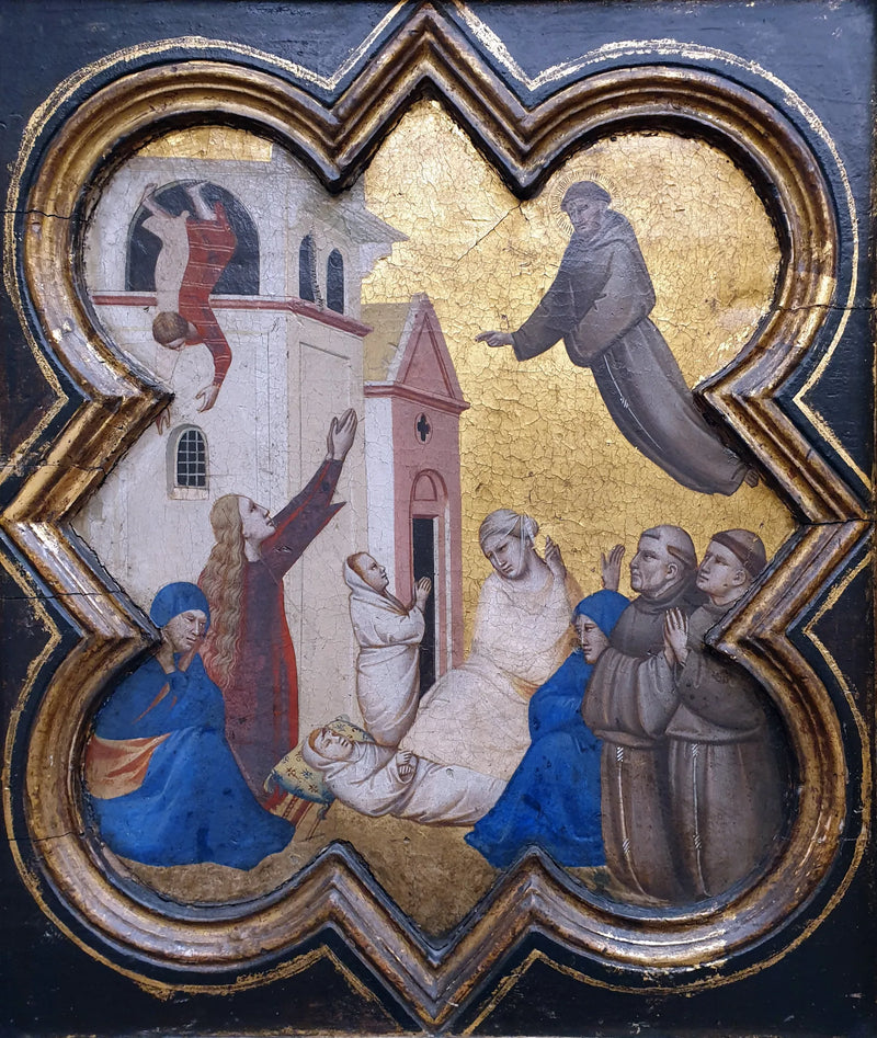 Sint Franciscus wekt een kind weer tot leven - Taddeo Gaddi