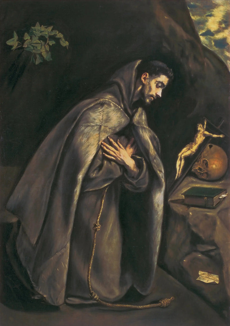 Sint Franciscus vereert het Kruisbeeld - El Greco