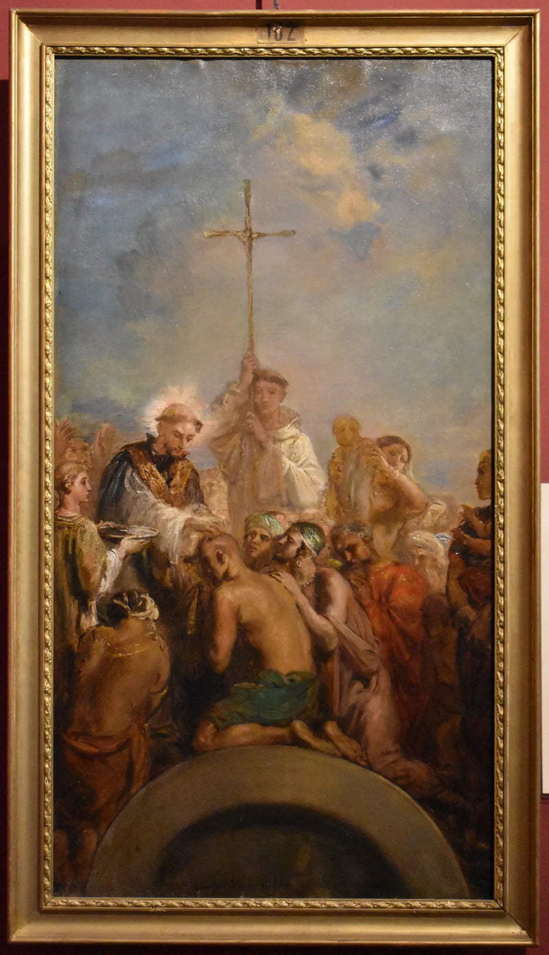 Sint-Franciscus Xaverius doopt de Indianen - Théodore Chassériau