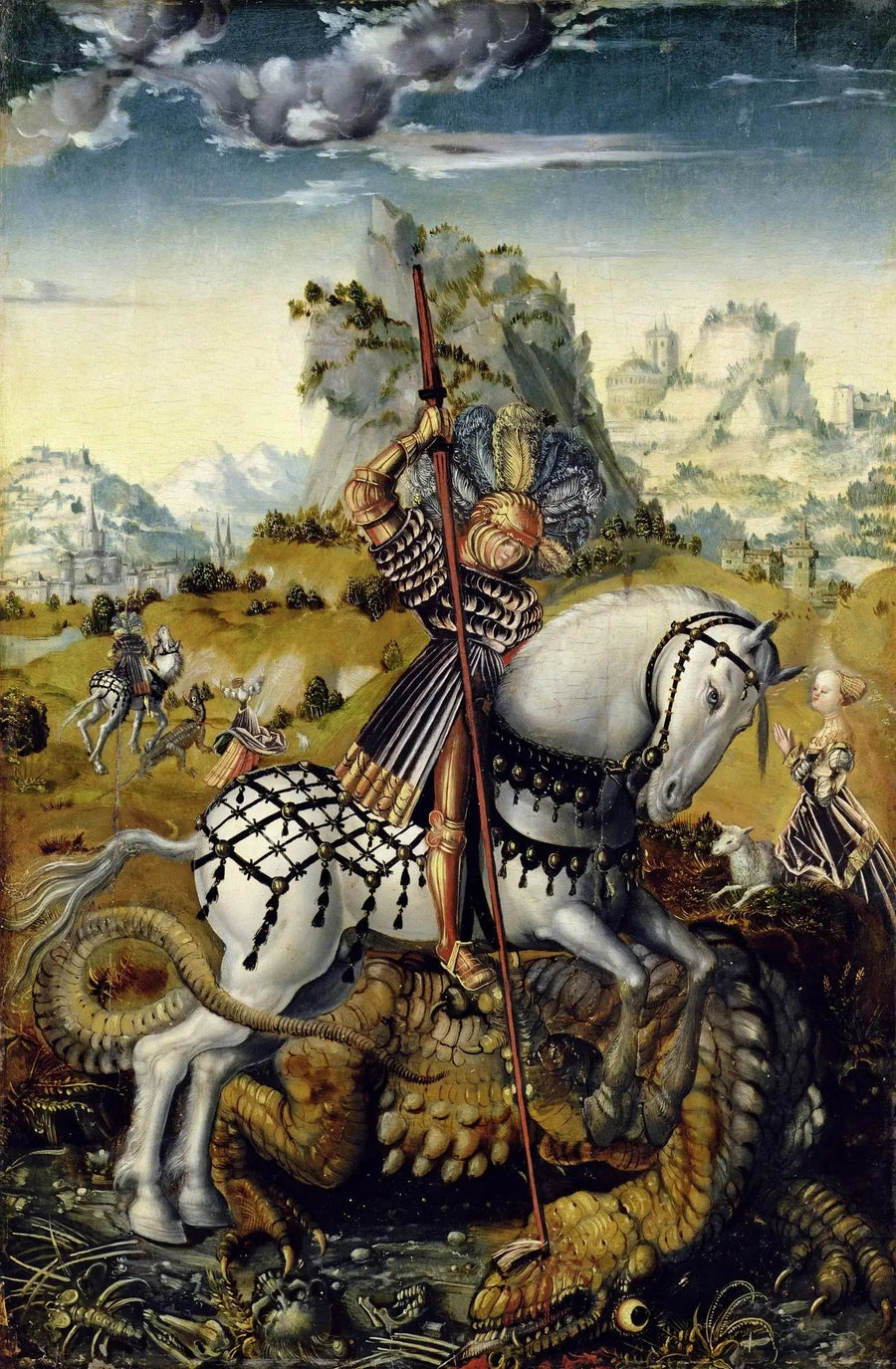 Sint-Joris te paard - Lucas Cranach de Oudere