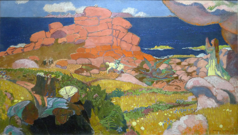 Sint-Joris bij de rode rotsen - Maurice Denis