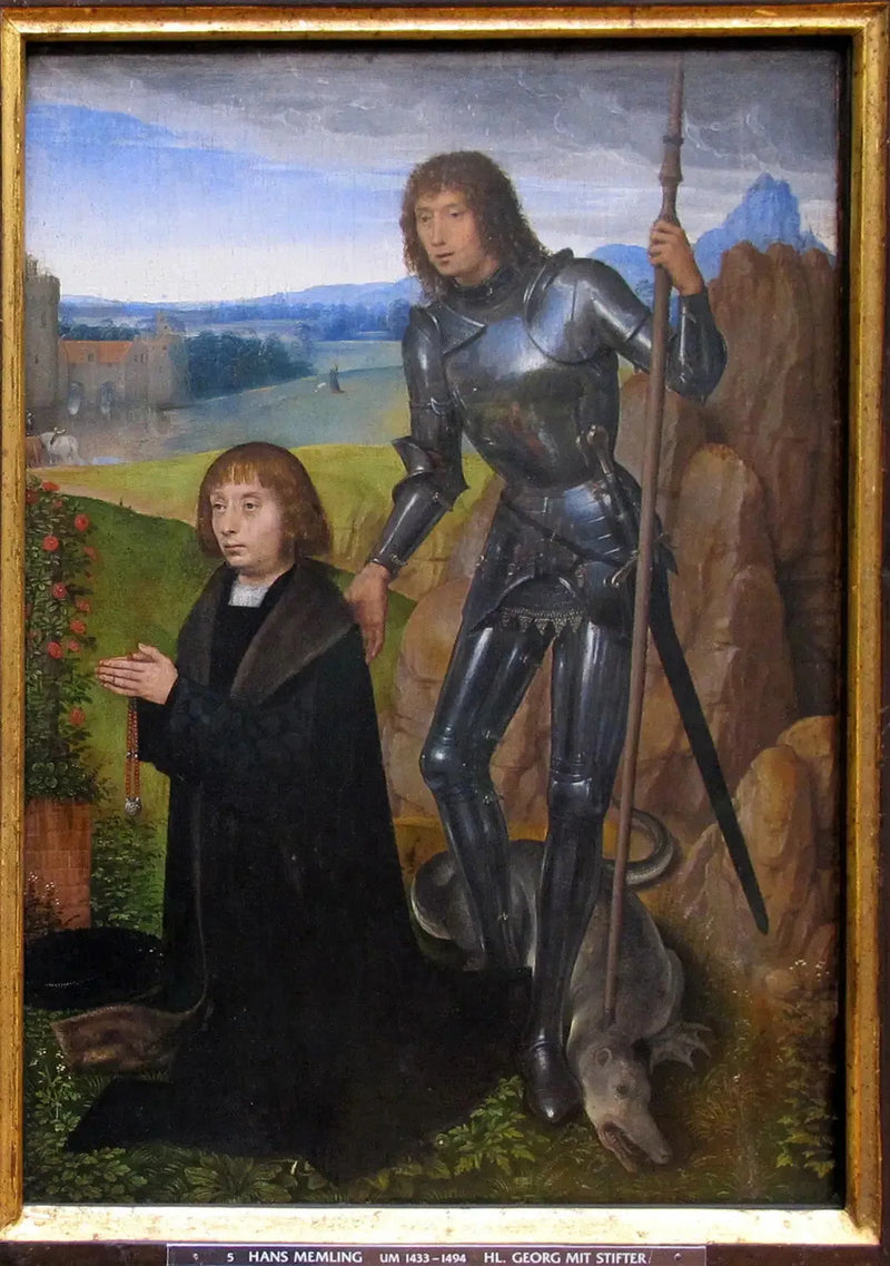 Sint-Joris met donateur. - Hans Memling