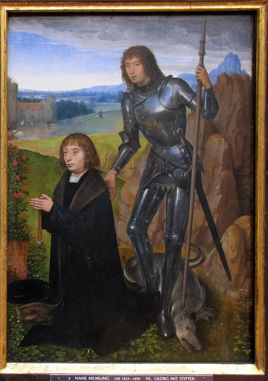 Sint-Joris met donateur. - Hans Memling