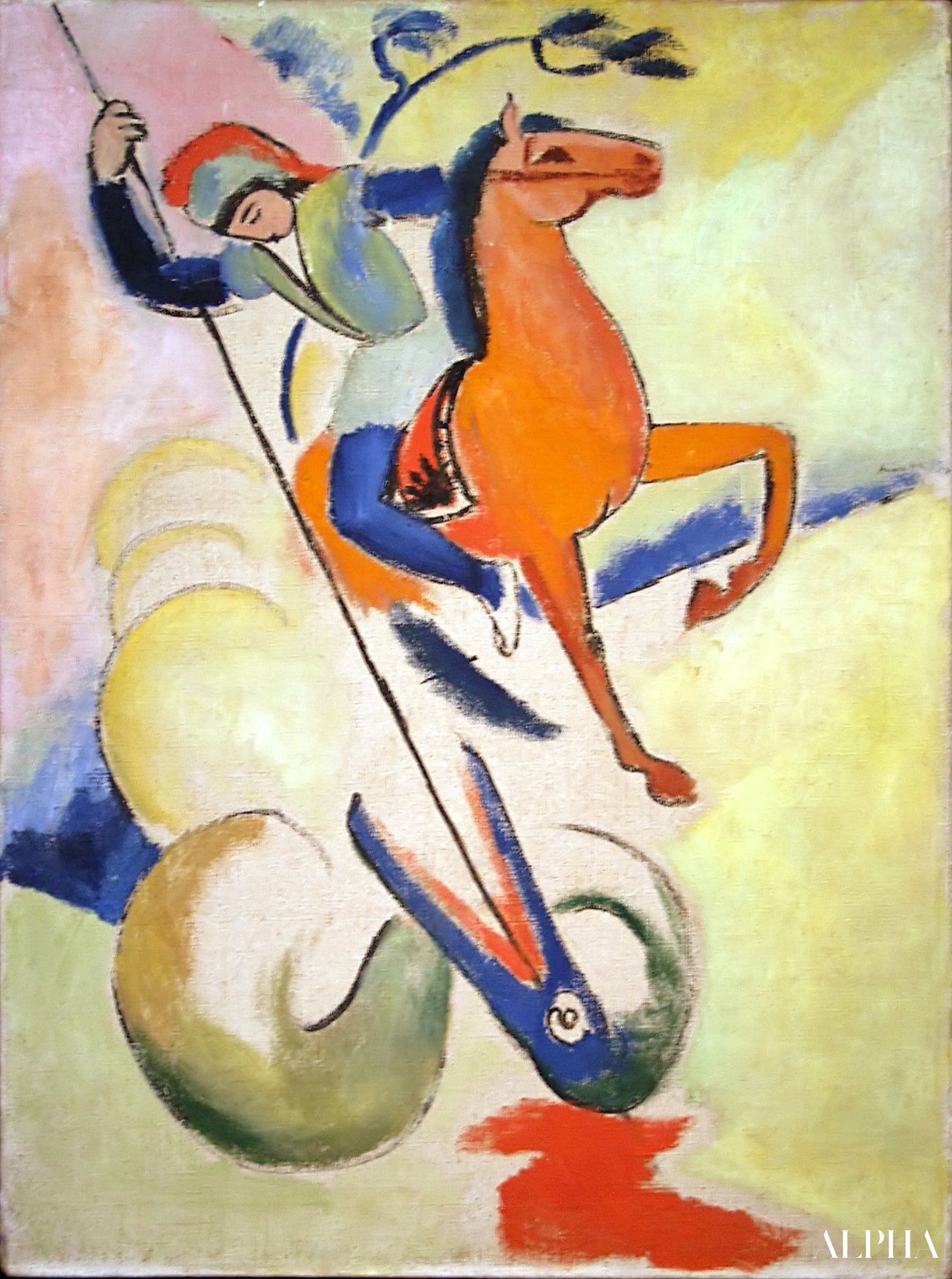 Saint Georges III - August Macke - Reproducties van schilderijen en hoogwaardige schilderkunst