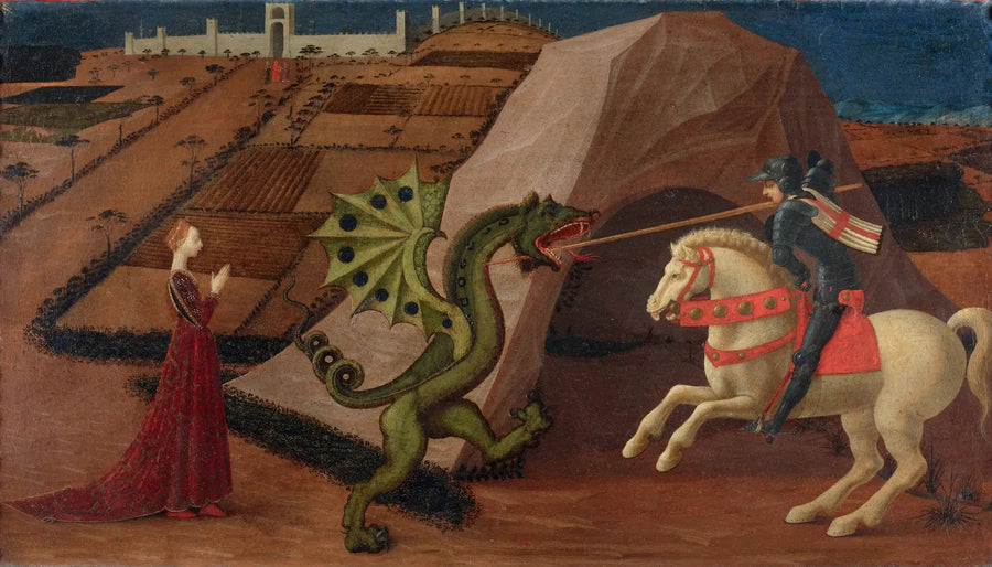 Sint-Joris die de draak verslaat - Paolo Uccello