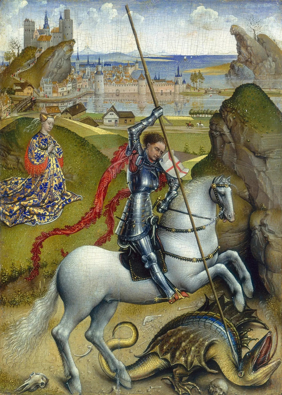 Sint-Joris die de draak verslaat - Rogier van der Weyden