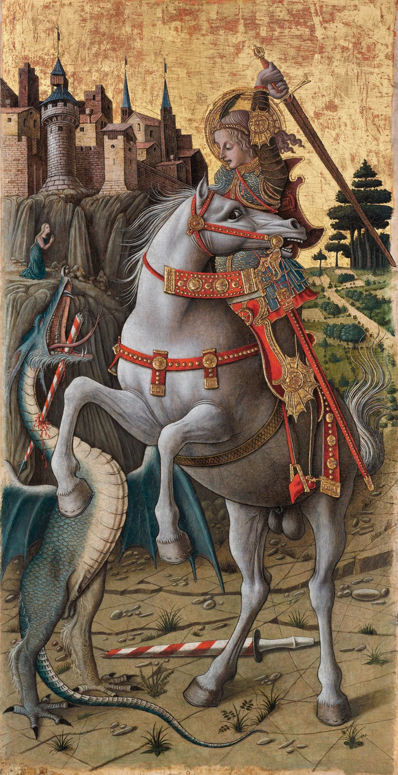 Sint-Joris die de draak doodt - Carlo Crivelli