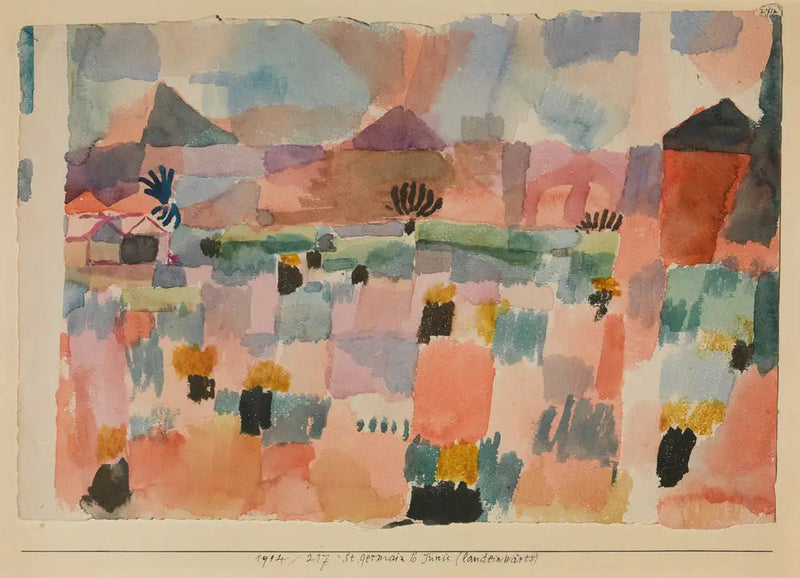 Saint-Germain nabij Tunis (binnenland) - Paul Klee