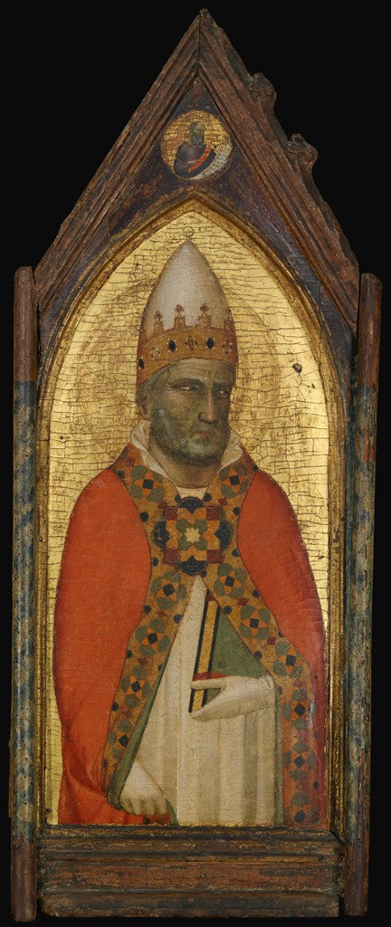Sint Gregorius de Grote (op zijn hoogtepunt: een profeet) - Bernardo Daddi